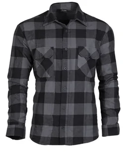 Mil-Tec Koszula "Drwala" Flanelowa Czarna/Szara - 4XL - Koszule męskie - miniaturka - grafika 1