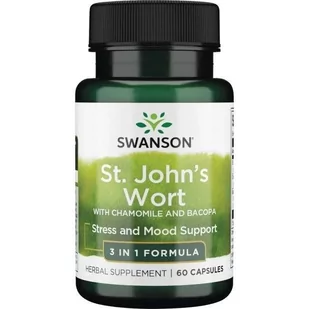 SWANSON St. John's Wort 60caps - Witaminy i minerały dla sportowców - miniaturka - grafika 1