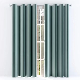 Zasłona na przelotkach Welur Moradi Morski 140x250cm 140 x 250 [cm] - Zasłony - miniaturka - grafika 1