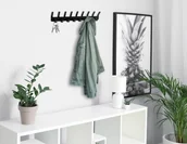 Wieszaki i stojaki - Wieszak ścienny na ubrania SYTTEN czarny loft - miniaturka - grafika 1