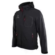Kurtki i kamizelki sportowe męskie - Kurtka męska softshell Alpinus Stenshuvud czarny - miniaturka - grafika 1
