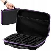 Zestawy do manicure i pedicure - Kuferek Organizer Na Lakiery Kosmetyczny Usztywnianie Etui Na 60 Lakierów - miniaturka - grafika 1