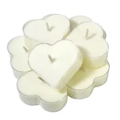 Świece - Eko Podgrzewacz Tealight z wosku sojowego, osłona w kształcie serca -27 szt - miniaturka - grafika 1