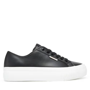 Sneakersy Calvin Klein Jeans Vulc Flatform Lth YW0YW01886 Czarny - Sneakersy damskie - miniaturka - grafika 1