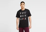 Koszulki męskie - Nike Air Jordan 'I Fly' Crew Tee Black - miniaturka - grafika 1