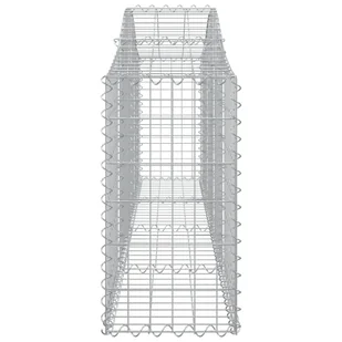 VIDAXL Kosze gabionowe, 7 szt, 200x30x60/80 cm, galwanizowane żelazo - Ogrodzenia - miniaturka - grafika 6