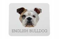 Podkładki pod mysz - Buldog angielski geometryczny Podkładka pod mysz - miniaturka - grafika 1