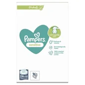 Chusteczki nawilżane - PAMPERS Sensitive Baby Chusteczki nawilżane dla niemowląt 24 x 52 szt = 1248 Raty 10x0% do 15.04.2022! - miniaturka - grafika 1