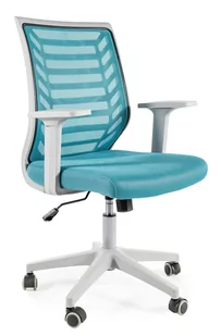 Fotel biurowy, krzesło biurowe Fotel Obrotowy Q-320 Szary / Niebieski - Fotele i krzesła biurowe - miniaturka - grafika 1