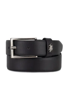 U.S. Polo Assn. Pasek AIUXT2375MHN Czarny - Paski - miniaturka - grafika 1