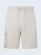Spodnie sportowe męskie - Pepe Jeans Szorty dresowe w kolorze beżowym - miniaturka - grafika 1