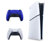 Konsole Playstation - Sony PlayStation 5 Slim Digital + DualSense Cobalt Blue - miniaturka - grafika 1