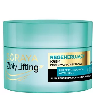 Soraya Złoty Lifting Regenerujący krem przeciwzmarszczkowy 60+ 50ml - Kremy do twarzy - miniaturka - grafika 1