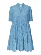 Sukienki - YAS Sukienka damska Yasholi Ss Dress S. Noos, niebieski, S - miniaturka - grafika 1