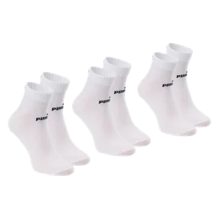 Skarpety za kostkę PUMA PUMA QUARTER-V 3P 94710804 – Biały - Skarpetki męskie - miniaturka - grafika 1