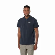 Koszulki męskie - Koszulka polo męska Jack Wolfskin ESSENTIAL POLO M night blue - S - miniaturka - grafika 1