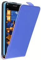 Etui i futerały do telefonów - mumbi pokrowiec Flip Case kompatybilny z Microsoft Lumia 640 etui na telefon komórkowy Case Wallet, niebieski - miniaturka - grafika 1