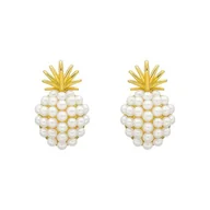 Kolczyki - Minimalistyczne kolczyki - ananas - miniaturka - grafika 1