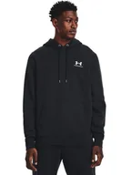 Bluzy męskie - Under Armour Bluza UA Essential Fleece Hoodie 1373880 Czarny Regular Fit - miniaturka - grafika 1