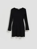 Spódnice - Reserved - Sukienka z wiskozą - czarny - miniaturka - grafika 1