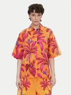 Koszule damskie - adidas Koszula FARM Premium JD6281 Pomarańczowy Loose Fit - miniaturka - grafika 1