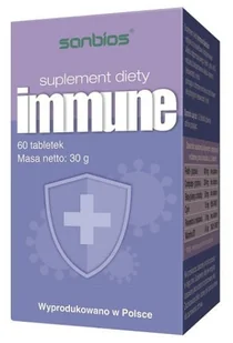 Sanbios Immune 60 tab - Przeziębienie i grypa - miniaturka - grafika 1