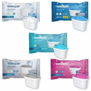 5X Wessper Aquamax Filtr/Wkład Wody Do Dzbanków: Brita, Aquaphor, Wessper, Dafi (Zamiennik) - Wkłady filtrujące - miniaturka - grafika 1