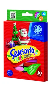 Lekka masa plastyczna ASTRAFUN Sensorio Kids Miko��aj Ba��wanek Elf - 10 kol - Masy plastyczne - miniaturka - grafika 1