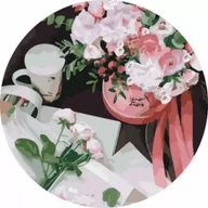 Malowanie po numerach - Twoje Hobby Malowanie po numerach okrągłe - Dobry ranek 40cm - miniaturka - grafika 1