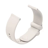 Akcesoria do smartwatchy - Pasek Opaska Bransoleta Silikon Beżowy Ring uniwersalna 22mm - miniaturka - grafika 1