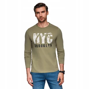 Longsleeve męski z miejskim nadrukiem oliwkowy V1 OM-LSPT-0131 rozmiar M - Koszulki męskie Longsleeve męski z miejskim nadrukiem oliwkowy V1 OM-LSPT-0131 rozmiar M - Koszulki męskie - miniaturka - grafika 1