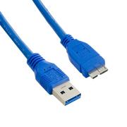 Kable USB - 4world Kabel USB 3.0 AM- Micro BM 3.0m niebieski AK4WOKU00000032 - miniaturka - grafika 1