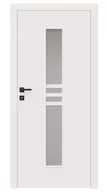 Drzwi wewnętrzne - Dre Drzwi Wewnętrzne Z Szybą Arte 40 Okleina Biała Mat - miniaturka - grafika 1