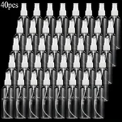 Pozostałe akcesoria kosmetyczne - TEMU Zestaw 40 sztuk butelek z rozpylaczem o pojemności 100 ml, przezroczyste, puste, plastikowe mini butelki podróżne do perfum - miniaturka - grafika 1