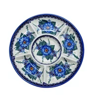Miski i półmiski - Ceramiczna półmisek dzielony Ceramika Bolesławiec - miniaturka - grafika 1