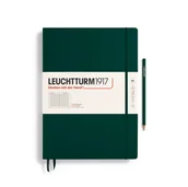 Notesy i bloczki - Notatnik Leuchtturm1917 Master A4+, Linie, Forest Green - miniaturka - grafika 1
