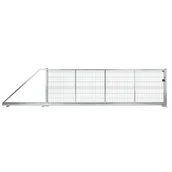 Ogrodzenia - Naterial Brama przesuwna Modus 5x1.5 m lewa srebrna - miniaturka - grafika 1