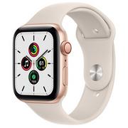 Smartwatch - Apple Watch SE GPS + Cellular 44mm Gold Platinium Sport Beżowy MKT13WB/A - miniaturka - grafika 1