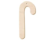 Ozdoby bożonarodzeniowe - PartyShow Zawieszka drewniana Laska Cukrowa - 10 cm - 1 szt. DBN-L01 - miniaturka - grafika 1