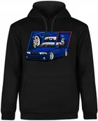 Bluzy męskie - BLUZA MĘSKA Z KAPTUREM MOTORYZACYJNA BMW M5 E39 M POWER CZARNA R-XL A584 - miniaturka - grafika 1