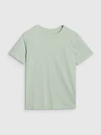 Koszulki i topy damskie - 4F T-shirt oversize z nadrukiem damski - turkusowy L - miniaturka - grafika 1