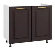 Meble kuchenne - Bristol Szafka Dolna Pod Zlewozmywak D2Z-90 Czarny Mat - miniaturka - grafika 1