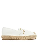 Espadryle damskie - DeeZee Espadryle MSD53 Biały - miniaturka - grafika 1