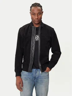 BOSS Kurtka skórzana Johice 50543505 Czarny Regular Fit - Kurtki męskie - miniaturka - grafika 1
