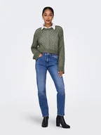 Swetry damskie - ONLY Sweter w kolorze khaki - miniaturka - grafika 1