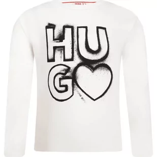 HUGO KIDS Bluzka | Regular Fit - Bluzy dla dziewczynek - miniaturka - grafika 1