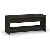 Wyposażenie sportowe i gimnastyczne - Ławka szatniowa z półką na obuwie, wzmocniona, 1000 mm, wenge - miniaturka - grafika 1