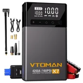 Akcesoria motoryzacyjne - VTOMAN X7 Car Jump Starter with Air Compressor 4250A Peak 12V Vehicles up to 10L Gas 1297553EUDF - miniaturka - grafika 1