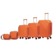 Walizki - Zestaw walizek SEMI LINE T5823-0 Pomarańczowy - miniaturka - grafika 1