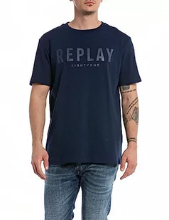 Replay T-shirt męski, Deep Navy 715, L - Koszulki męskie - miniaturka - grafika 1